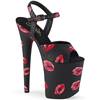 Pleaser - FLAMINGO809KISSES Sandale à bride à la cheville, Pole dance chaussures - Noir Product image